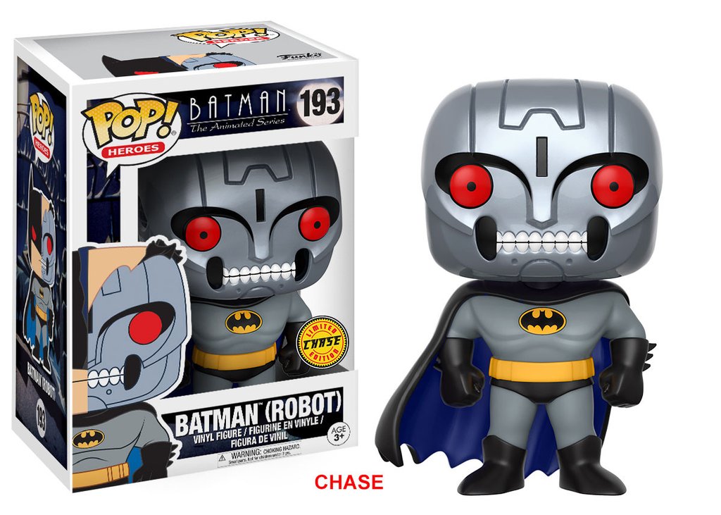 Batman pop heroes animated series batman robot chase 10cm