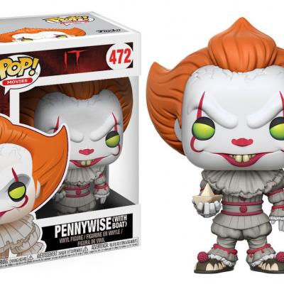 Ca it funko pop movies pennywise with boat vinyl figure 10cm