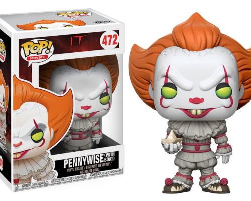 Ca it funko pop movies pennywise with boat vinyl figure 10cm