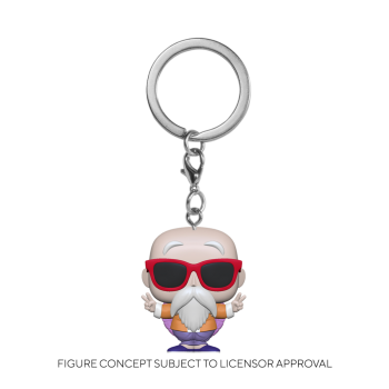 Dbz funko pop keychain master roshi peace sign
