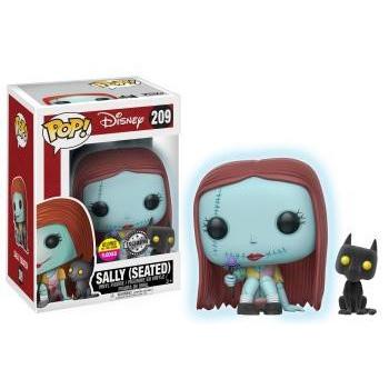 DISNEY - Funko POP - GITD Seated Sally With Cat Vinyl Figure 10cm