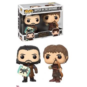 Game of thrones figurine pop jon snow ramsey bolton battle of bastards 2 pack 10cm