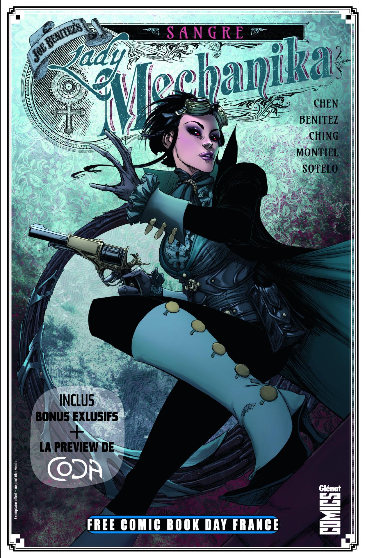 Glenat comics free comic book day france 2020 lady mechanic sangre