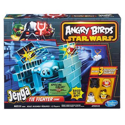 STAR WARS Angry Birds Jenga Tie Fighter Game Hasbro