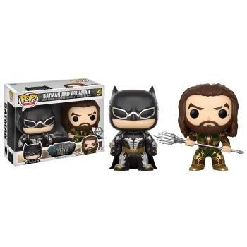 Justice league funko pop heroes batman and aquaman vinyl figures 10cm 2 pack
