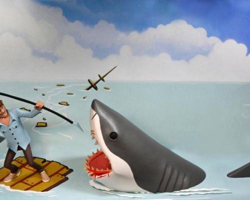 Les dent de la mer neca toony terrors jaws quint 2 pack