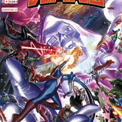 Marvel SECRET WARS 4 - Couverture 1/2 Alex Ross