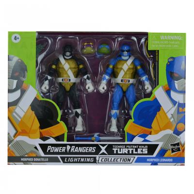 Power Rangers Tortue Ninja (TMNT) - Lightning Collection - Morphed Donatello & Morphed Leonardo 15cm