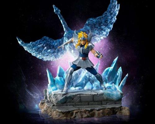 Saint seiya iron studios cygnus hyoga deluxe statue jawascave 1