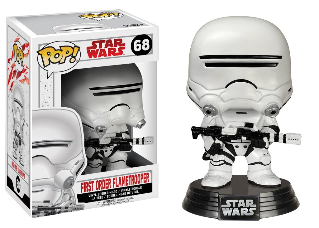 Star wars episode viii the last jedi funko pop first order flametrooper vinyl figurine 10cm