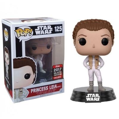 STAR WARS FUNKO POP Princess Leia (Hoth) Bobble Head 10cm SW-Celebration 2017 limited
