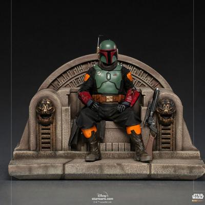 Star Wars - IRON STUDIOS - The Mandalorian - Boba Fett on Throne Deluxe