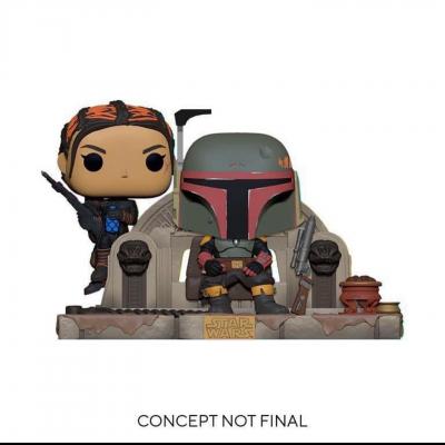 STAR WARS Moment: Mandalorian - FUNKO POP - Boba Fett & Fennec Shand