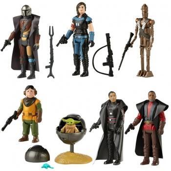 Star wars the retro collection the mandalorian pack 7 figurines